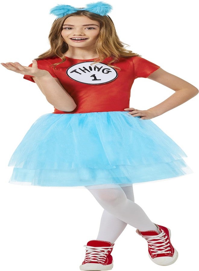 InSpirit Designs Dr. Seuss Kids Thing 1 and Thing 2 Dress Costume | Officially Licensed | Group Costume | Kids Costume | Cosplay costume, M